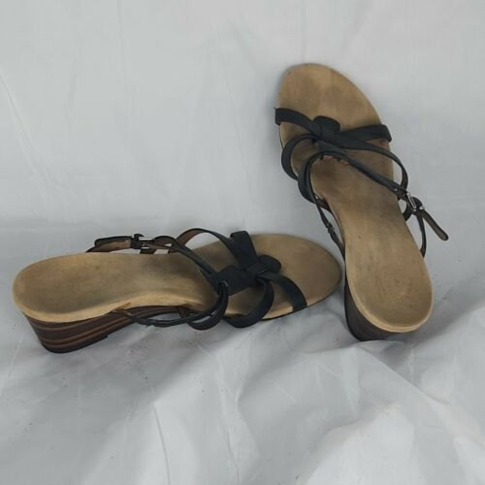 Vionic Women's‎ Size  Adjustable Wedge Slide Sandals  Straps slip on